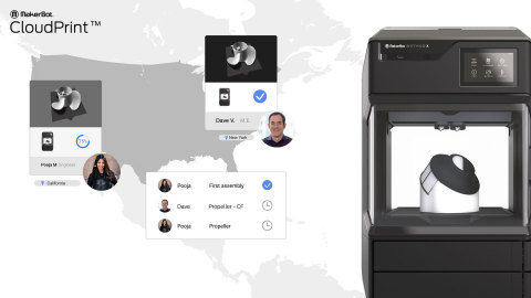MakerBot CloudPrint™ Debuts New Workflow for 3D Printing Collaboration from Anywhere